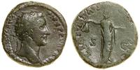 dupondius 153–154, Rzym, Aw: Głowa cesarza w kor