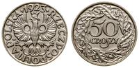 50 groszy 1923, Warszawa, nikiel, bardzo ładne, 