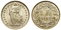 Szwajcaria, 1 frank, 1962 B