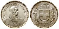 5 franków 1967 B, Berno, pięknie zachowane, HMZ 