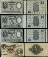 zestaw 4 banknotów szwedzkich, w zestawie bankno