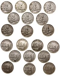 Francja, zestaw: 10 x 100 franków, 1954–1958