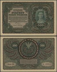 500 marek polskich 23.08.1919, seria I-BB, numer