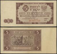 5 złotych 1.07.1948, seria AH, numeracja 5891350
