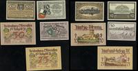zestaw 5 banknotów, w zestawie: 10 fenigów 1920 