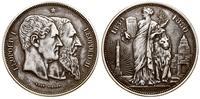 5 franków medalowe 1880, Bruksela, na 50-lecie k