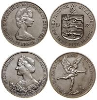 zestaw: 2 x 25 pensów 1972 i 1980, 25. rocznica 