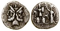 denar 121 pne, Rzym, Aw: Dwugłowy Janus, M FOVRI