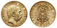 10 marek 1875 E, Drezno, złoto, 3.95 g, AKS 164,