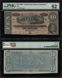 10 dolarów 17.02.1864, 10 seria A, numeracja rad