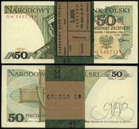 50 złotych 1.12.1988, serie GH, numeracja bez wi