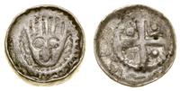 denar krzyżowy ok. 1090–1102, Aw: Głowa (św. Jan
