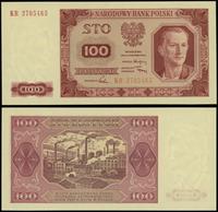 100 złotych 1.07.1948, seria KR, numeracja 37054