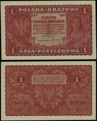 1 marka polska 23.08.1919, seria I-GL, numeracja