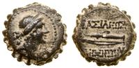 brąz serratus 162–150 pne, Aw: Popiersie Artemis