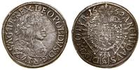 15 krajcarów 1662 CA, Wiedeń, szersza głowa cesa