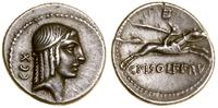 denar 67 pne, Rzym, Aw: Głowa Apollina w prawo, 