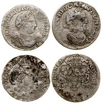 zestaw: 2 x szóstak 1681, 1682, Bydgoszcz, popie