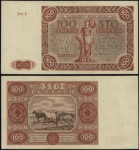 100 złotych 15.07.1947, seria A, numeracja 11875