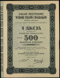 Polska, 1 akcja na 500 złotych, 1938
