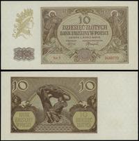 10 złotych 1.03.1940, seria J, numeracja 5456770