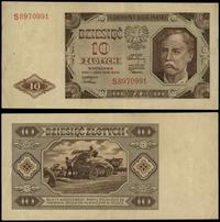 10 złotych 1.07.1948, seria S, numeracja 8970991