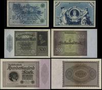 zestaw 3 banknotów, 100 marek 7.02.1908 (st. II)