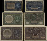 zestaw 3 banknotów 23.08.1919, w zestawie: 100 m