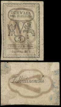 5 groszy miedziane 13.08.1794, przebarwione i pr