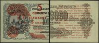 bilet zdawkowy – 5 groszy 28.04.1924, nadruk na 