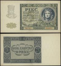 5 złotych 1.08.1941, seria AC, numeracja 2508667