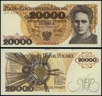 20.000 złotych 1.02.1989, seria AM, numeracja 86