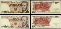 zestaw: 2 x 100 złotych 1.06.1979 i 1.12.1988, s