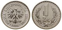 1 złoty 1986, Warszawa, PRÓBA NIKIEL, nikiel, na
