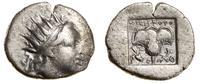 drachma 88–84 pne, Aw: Głowa Heliosa w prawo; Rw