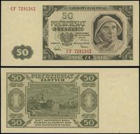 50 złotych 1.07.1948, seria CF, numeracja 729134