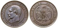 10 centymów 1856 W, Lille, bardzo ładne, Gadoury