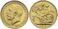 1 funt 1912, Londyn, złoto, 7.90 g