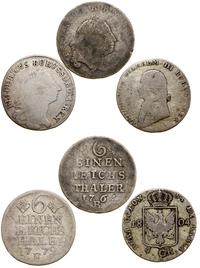lot 3 monet, 1/6 talara 1764 B (Wrocław), 1/6 ta