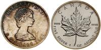 5 dolarów 1989, Ottawa, Liść klonu, srebro próby