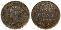 1 cent 1900, Londyn, patyna, KM 7