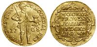 dukat 1768, Utrecht, złoto, 3.48 g, Delmonte 965