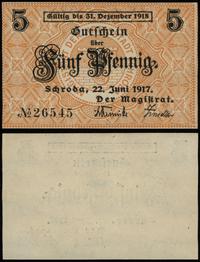 Wielkopolska, 5 fenigów, ważne od 22.06.1917 do 31.12.1918