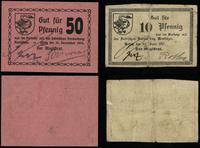 Wielkopolska, zestaw: 10 fenigów i 50 fenigów, 1917–1919