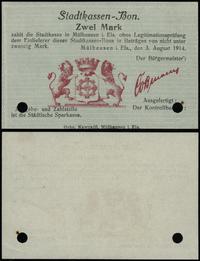 Niemcy, 2 marki, 3.08.1914