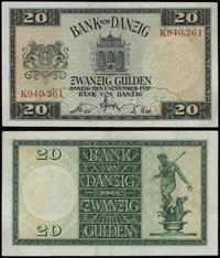 20 guldenów 1.11.1937, seria K, numeracja 940361