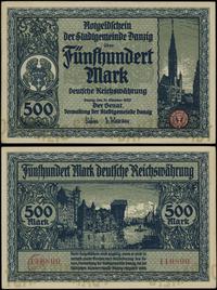 500 marek 31.10.1922, numeracja 110800, na stron