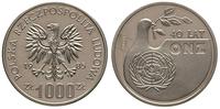 1.000 złotych 1985, Warszawa, PRÓBA-NIKIEL  40 L