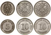 Cesarstwo Niemieckie, zestaw 3 monet