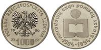 1.000 złotych 1986, Warszawa, PRÓBA Narodowy Czy